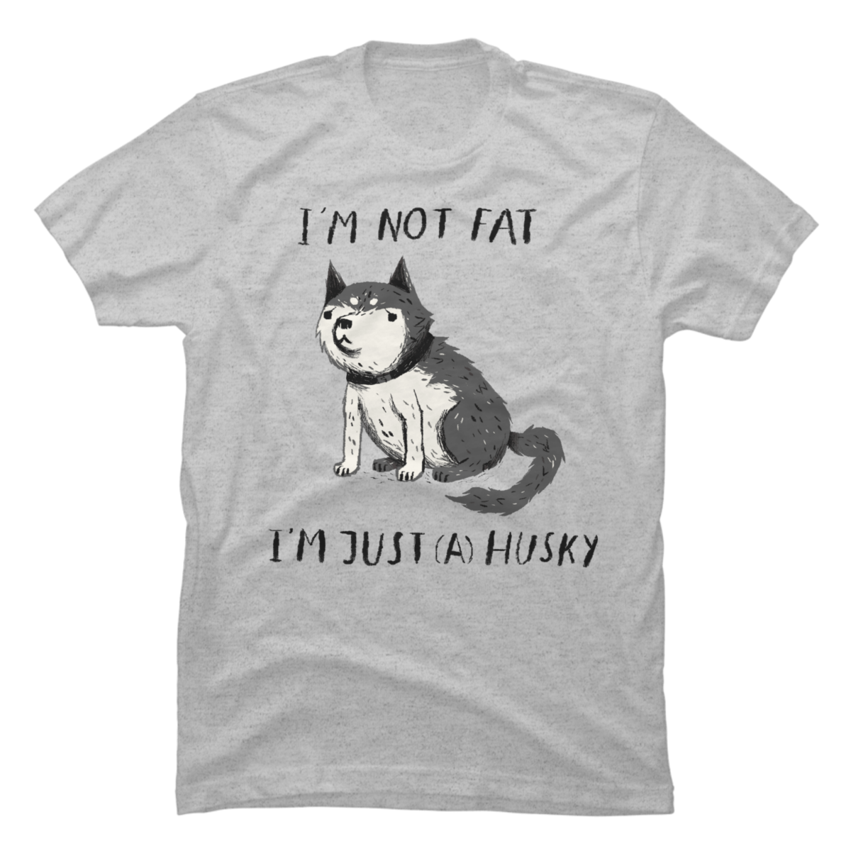 husky t shirt design